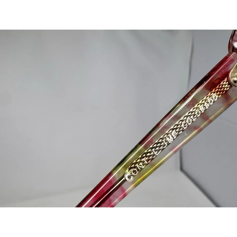 Vintage Confetti Acetate Eyeglass Frames Only 50-17-135 British Hong Kong NOS B